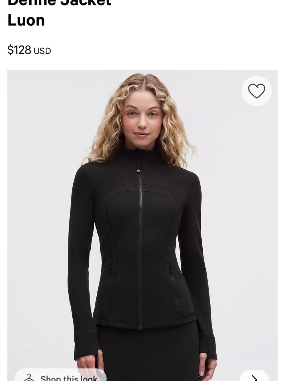 lululemon athletica Black Define Jacket